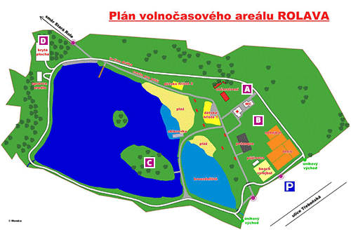 Plánek areálu Rolava