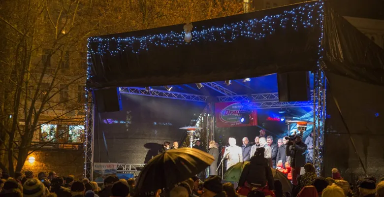 Rozsvícení vánočního stromu v Karlových Varech