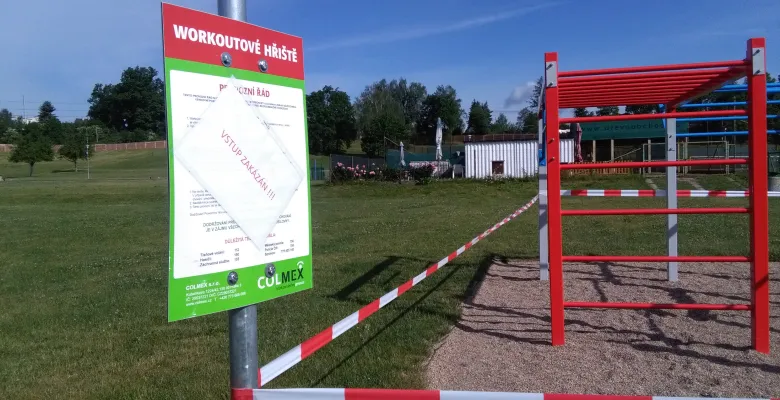 Street workout hřiště - vstup zakázán!