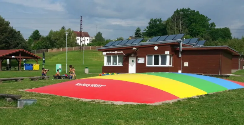 Dětská trampolína na Rolavě