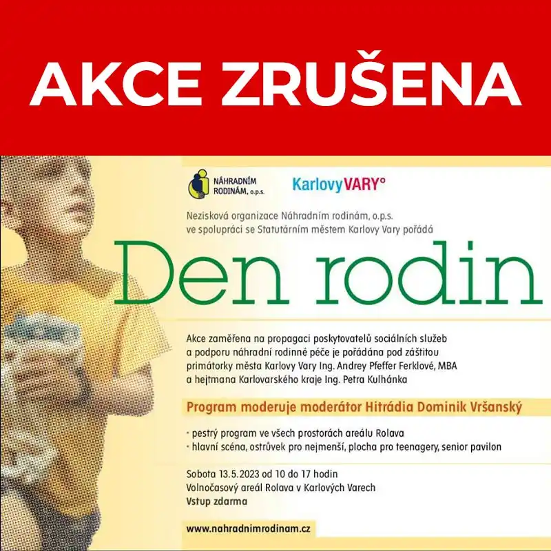 Den rodin 2023 zrušena